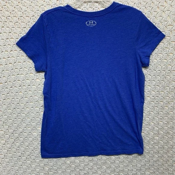 Under Armour Heat Gear‎ T Shirt Adult Large Blue Loose Fit Athletic Mens - Picture 2 of 6
